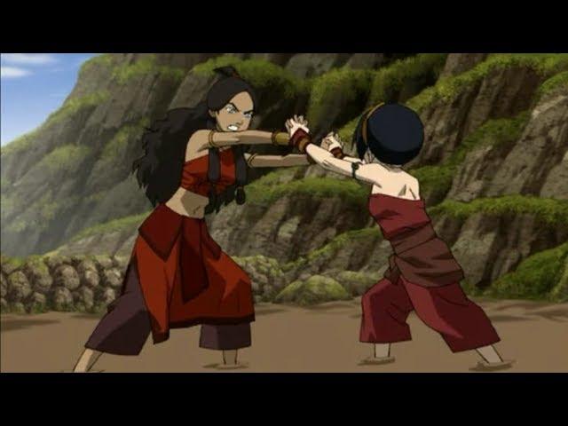 Toph vs Katara pelea Completa Latino