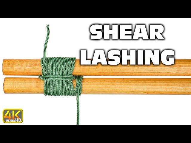 How to Tie the Shear Lashing? | Shear Lashing Knot