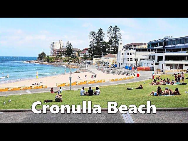 Walking around CRONULLA BEACH in Sydney Australia | Beach Ambience