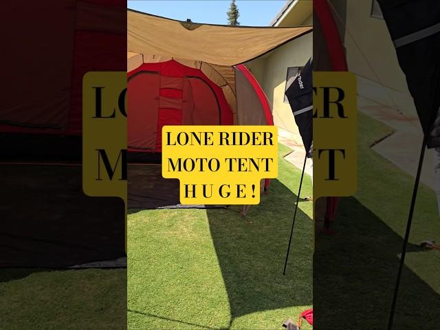 A BIG BEAUTIFUL TENT - LONE RIDER MOTO TENT #loneridermototent #TOURATECHRALLY #motorcycleadventure