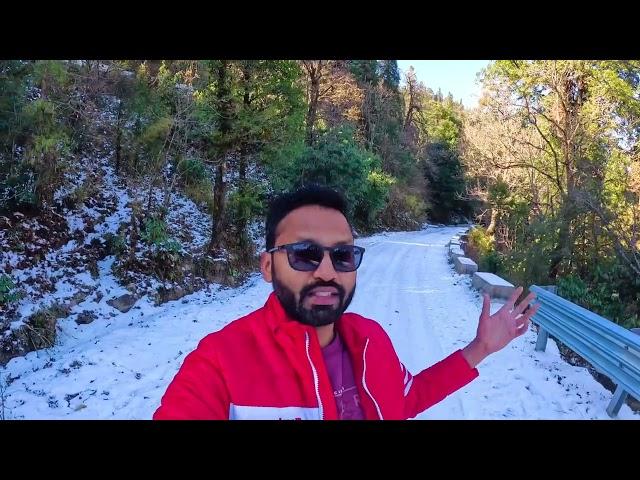 Chopta tungnath black ice se road block December 2024