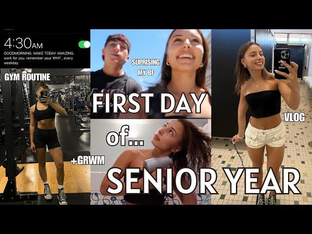 FIRST DAY of SENIOR YEAR VLOG: my last first day of high school!!