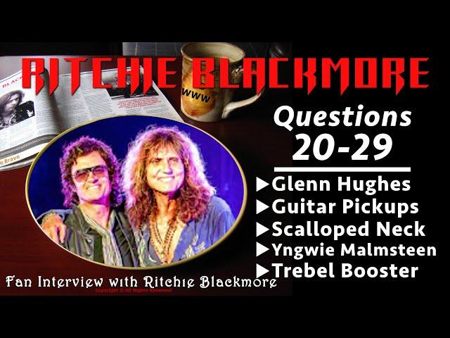 Ritchie Blackmore interview ️ Questions 20-29 ️ Glenn Hughes ️ Guitar Pickups 1996 Rainbow Fans