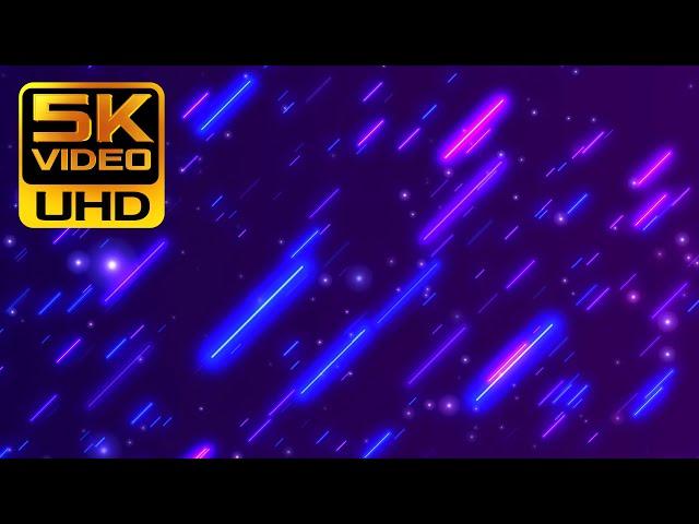 5K Purple Blue Rounded Neon lines - Motion Background | Multicolor Animation HD | 4K 60fps Free