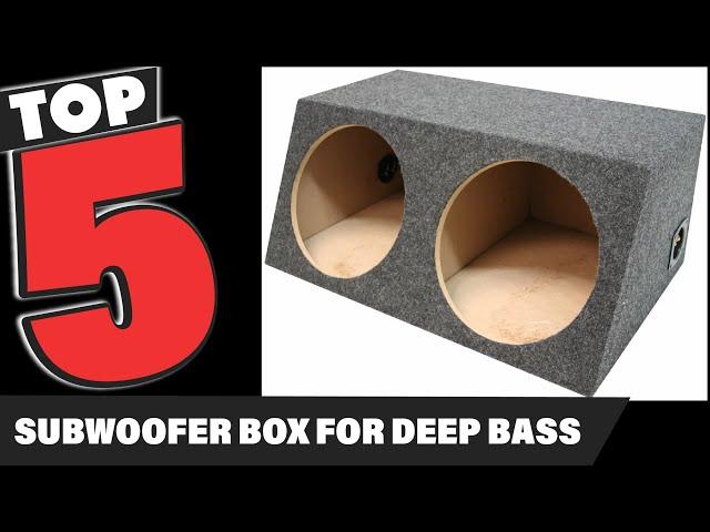 Best Subwoofer Box for Deep Bass In 2024 - Top 5 Subwoofer Boxes Review