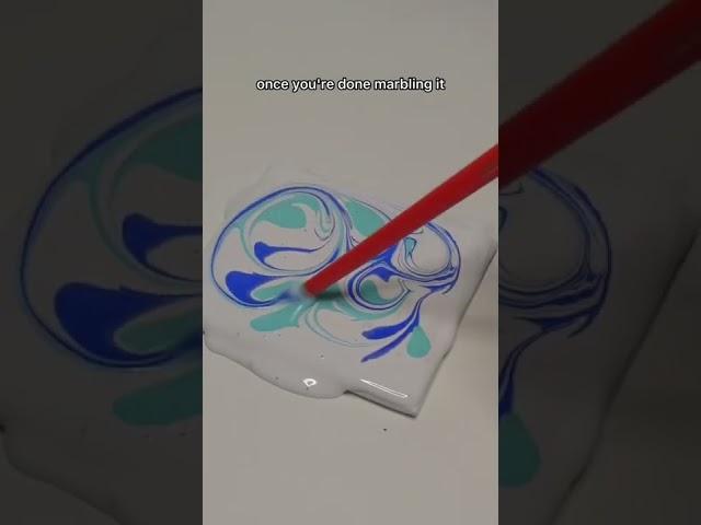 easy & aesthetic drip marble abstract art idea  #shorts