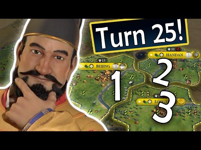 NEW Yongle Strat Gave Me 3 Cities by Turn 25 in Civ 6!