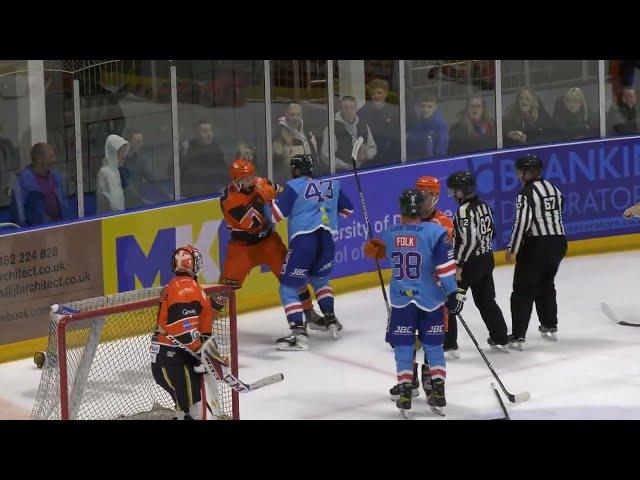 Fabrizio Ricci vs Sebastien Piche EIHL roughing 9-10-22