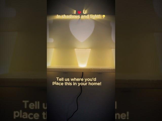  Light up your love!  | I ️ U - In shadows and light!  #3dmodel  #design #stl3d