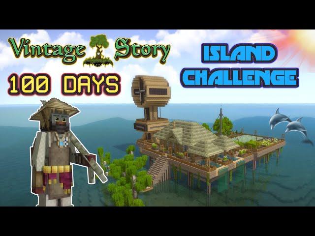 100 Days in Vintage Story: The Island Challenge (Hardcore Edition)