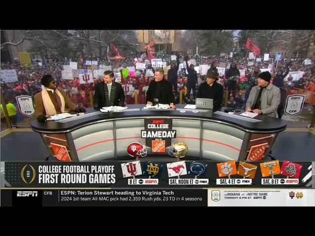 ESPN College GameDay FULL | Prediction CFP 1st round game: Clemson vs Texas; Tennessee vs Ohio State