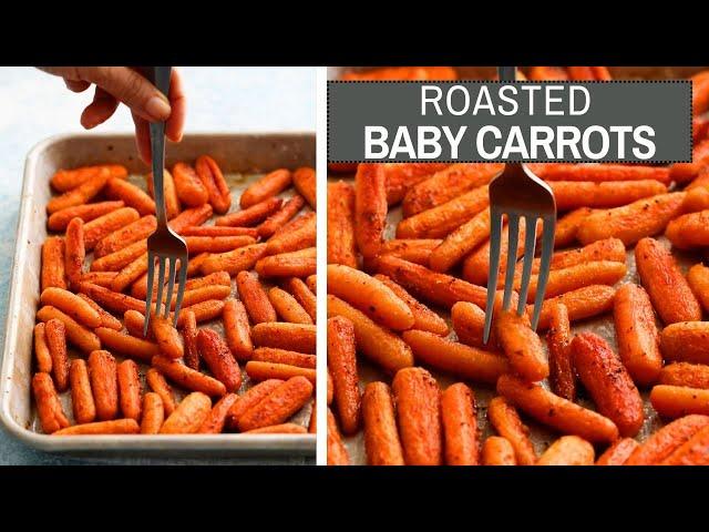 Caramelized, Tender and Addictive Brown Sugar Roasted Baby Carrots!