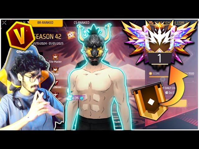 Hacker পিটিয়ে Grandmaster Top 1  Rank Push || Sniper King ???  Free Fire Live