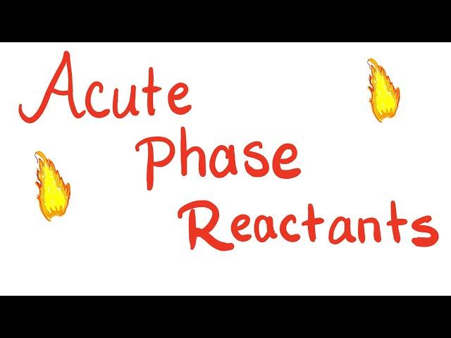 Acute Phase Reactants (APRs) - ESR and CRP - Inflammation markers - Lab test results