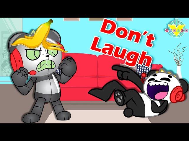 Try Not to Laugh Challenge with Combo Panda and Robo Combo!!!!