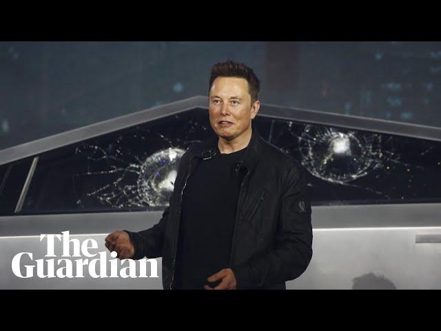 'Armour glass' windows on new Tesla Cybertruck shatter during demonstration