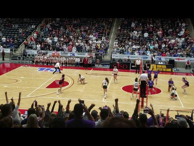 Churchill Fulshear High School Volleyball team wins the Texas 4A State Championship (Final Point)