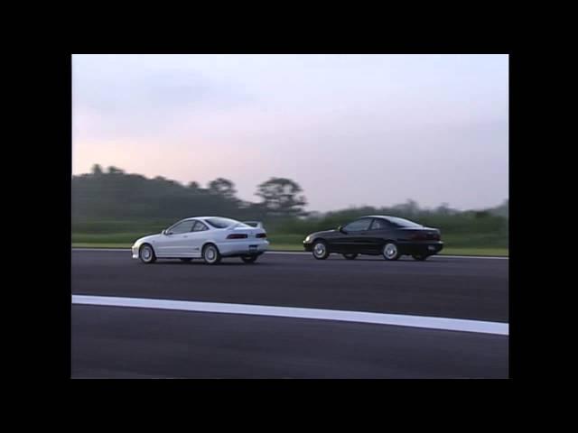 Best Motoring Drag Race Integra SiR (GSR) vs Integra Type R 1/4 mile 0-400m