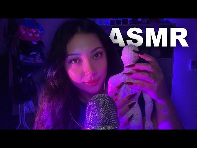 An ASMR video dedicated to my Acupuncture Doll (tapping and scratching)