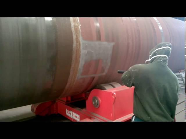 Sponge-Jet blasting steel Pipe SA 2.5 profile 75micron