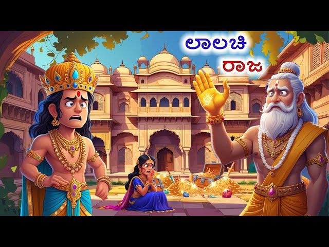 ಲಾಲಚಿ ರಾಜ | Kannada | Chintu TV | Stories in Kannada | Kannada Stories | Kathegalu