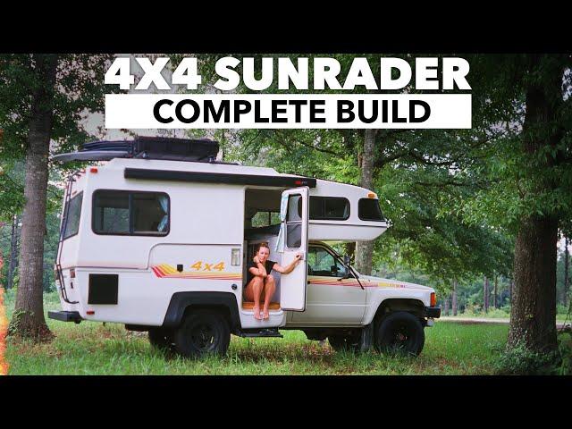 RARE 4x4 Toyota Sunrader Full Rebuild in 8 Minutes | Off Grid Camper