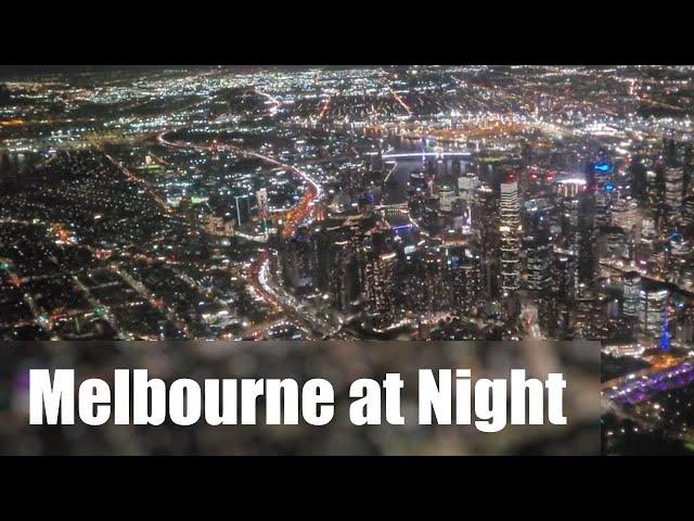 Flying over Melbourne at Night with @cirrussr20adventures2