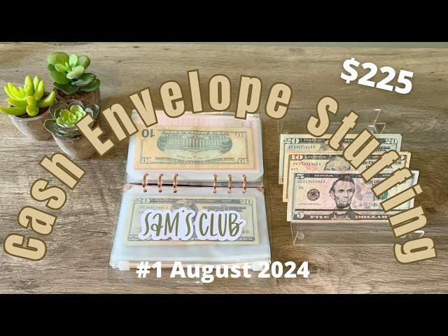 Cash Envelope Stuffing #1 August 2024 // Lets catch up!