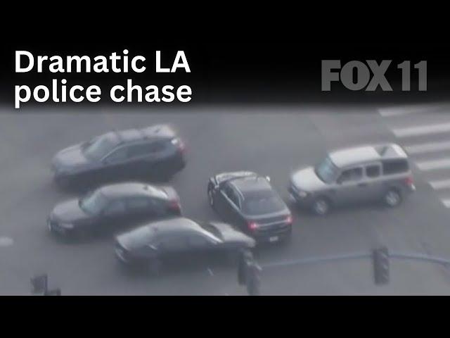 LA car chase takes dangerous turn in North Hollywood