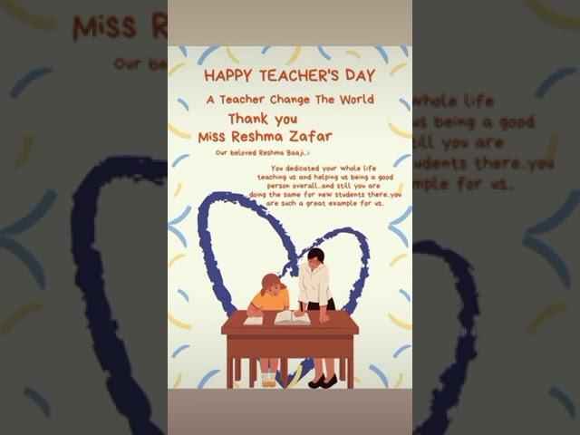 HAppy teachers day