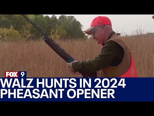 MN Gov. Walz hunts pheasants in Sleepy Eye