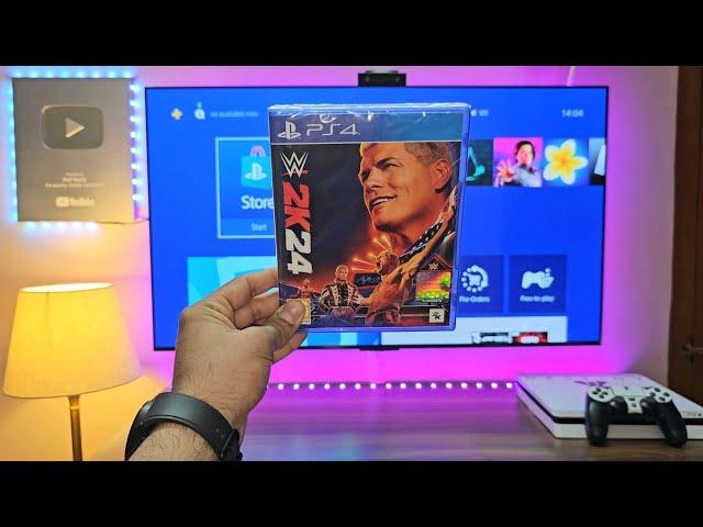 WWE 2K24 (PS4 Slim) Unboxing + Gameplay