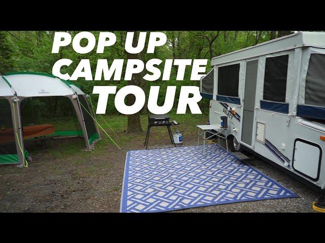 Pop Up Camper Campsite Tour | 2008 Jayco Select 12HW