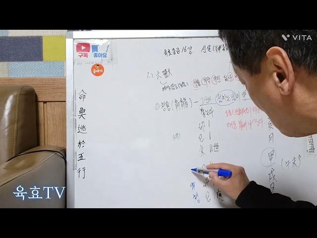 육효중급16강. 육효점 육수(六獸) 붙이는 법