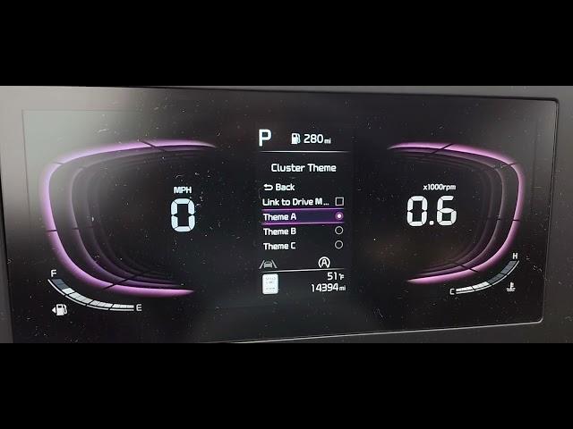 2024 KIA SPORTAGE _ CHANGE COLORS / THEME  IN INSTRUMENT CLUSTER DASH SCREEN