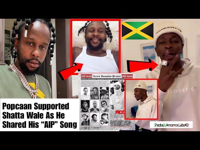 POPCAAN Reacts To SHATTA WALE’s “Accra Invasion Project” As He Promoted It in Jamaica!️