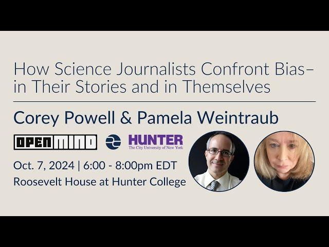 How Science Journalists Confront Bias–in Their Stories and in Themselves