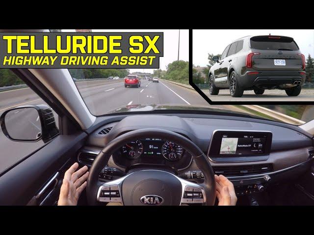 Almost Self-Driving! -  KIA TELLURIDE Highway Driving Assist / Lane Keep Assist POV Test