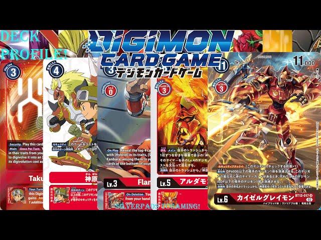 Digimon TCG BT12 Emperor Red Hybrid Deck Profile