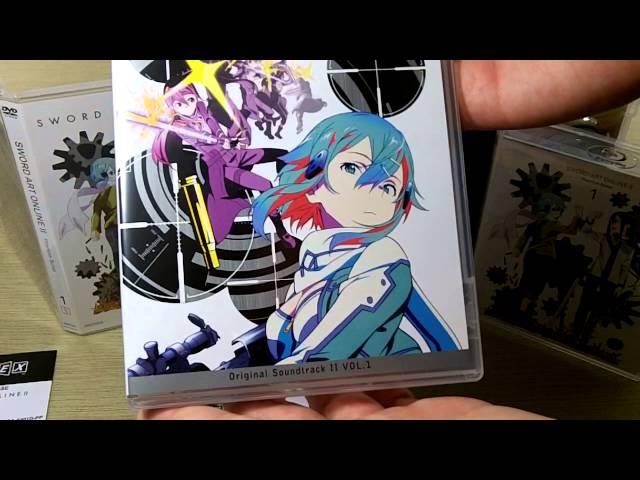 Sword Art Online II Limited Edition Blu-ray Box Set 1 & DVD Set 1 Unboxings