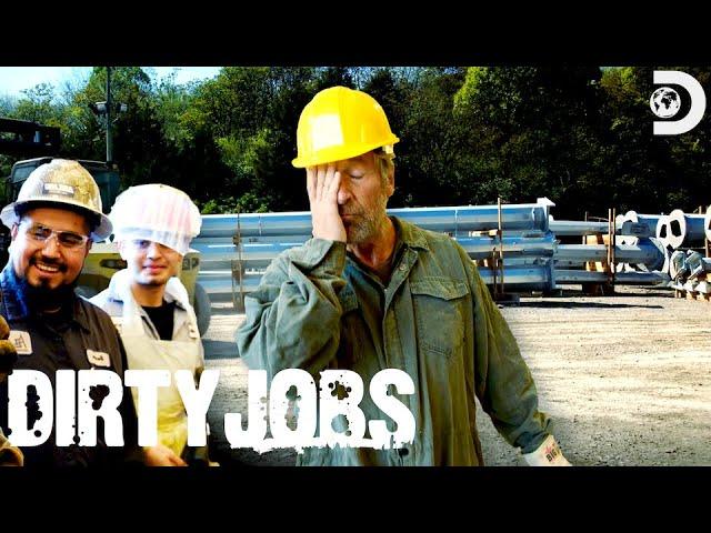 Mike Rowe Has a Hard Time Making Galvanized Steel | Dirty Jobs