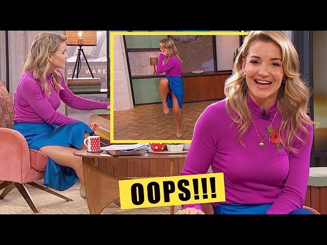 Helen Skelton Shocks Fans With Bold Split Skirt!