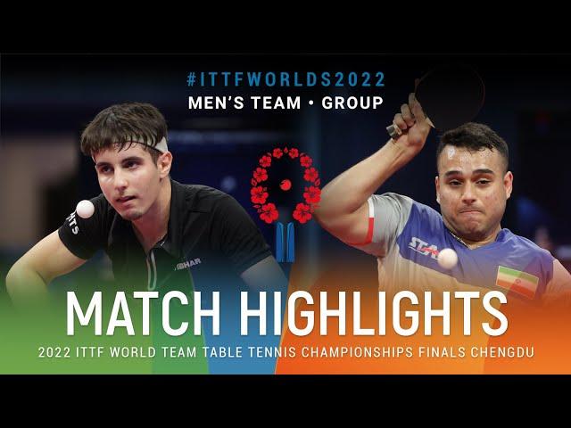 Highlights | Eduard Ionescu (ROU) vs Amir Hossein Hodaei (IRI) | MT Grps | #ITTFWorlds2022