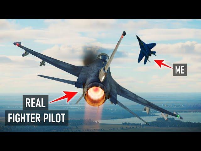 Can I Beat a Real Fighter Pilot in DCS? | F-16 Vs MiG-29 | Force Feedback Stick