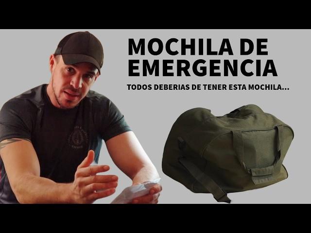 SARGENTO enseña como hace su MOCHILA DE EMERGENCIA