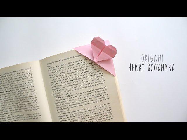 DIY: Origami Heart Bookmark