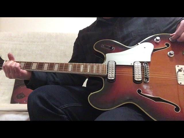 Vintage 1960’s Welson DS-2T Electric Hollowbody Guitar Italy Eko VOX Crucianelli Dynacord Wurlitzer