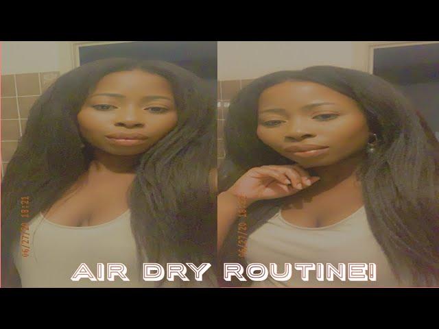 HOW TO AIR DRY RELAXED/TEXLAXED HAIR(16 WEEKS POST RELAXER)