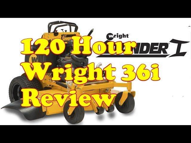 120 hour Wright 36i stander mower review