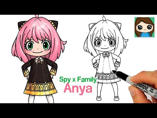 How to Draw Anya Forger | Spy x Family Anime